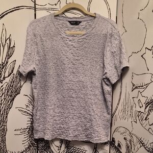 Simply Vera Vera Wang Textured Gray Top